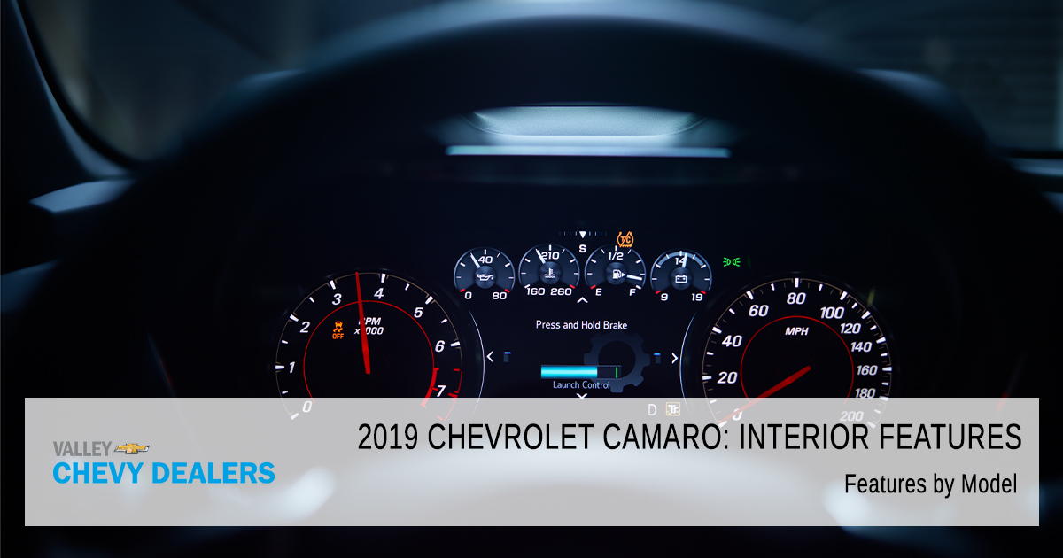 2019 Chevrolet Camaro Interior Features Valley Chevy