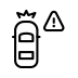 Forward Collision Alert Icon Black