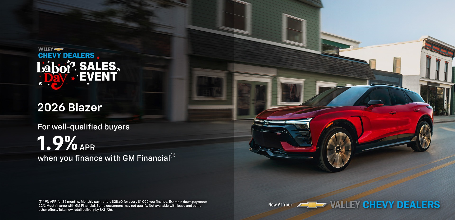 2026 Blazer 1.9% APR Labor Day Slide