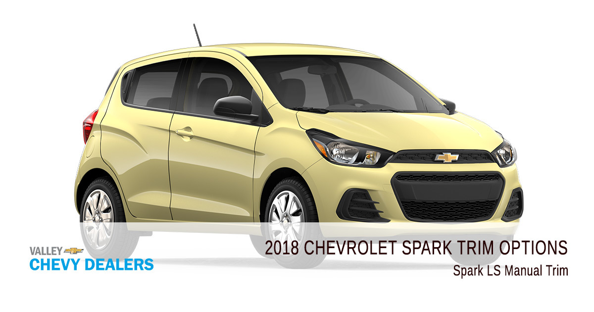  Comparación de todos los niveles de equipamiento del Chevrolet Spark 2018 |  Chevy del valle