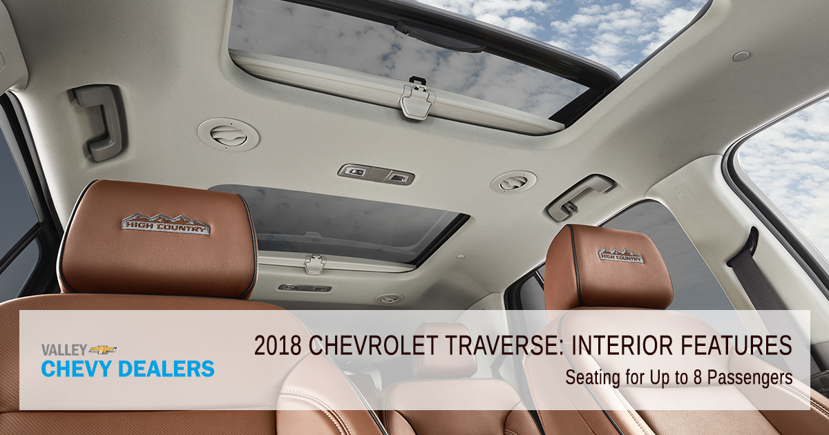 Valley Chevy in Phoenix: 2018 Chevrolet Traverse Interior Feature - 8 Passengers