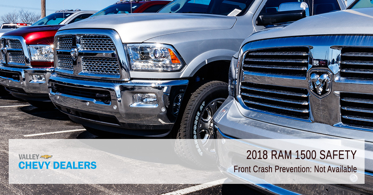 Valley Chevy - 2018 Dodge RAM Safety - No Front Crash Prevention