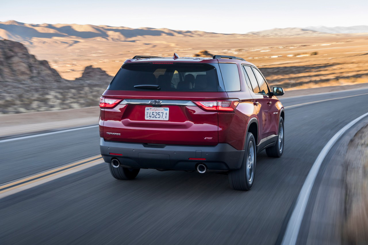 Valley Chevy - 2018 Chevrolet Traverse RS Turbo Backend in Red Color