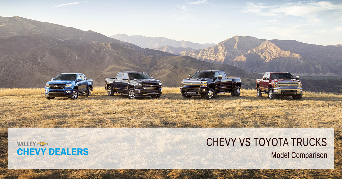 Valley Chevy – Chevrolet vs Toyota Trucs – Which are Better – Models