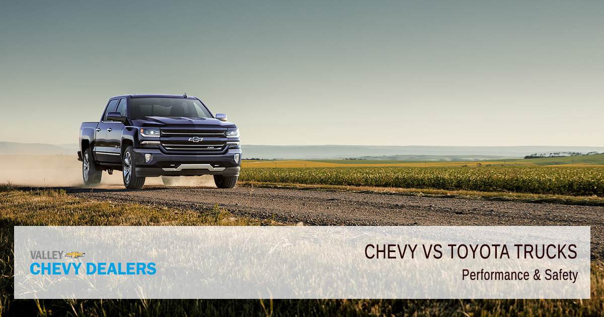 Valley Chevy - Chevrolet vs Toyota Trucs - Which are Better - Performance